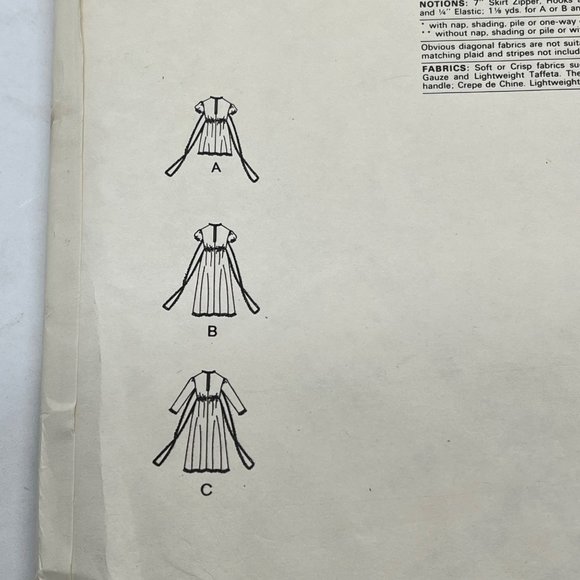 LIttle Vogue 2340 Sz 6 Pullover Dress Vintage Sewing Pattern - Picture 3 of 4